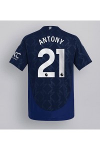 Manchester United Antony #21 Voetbaltruitje Uit tenue 2024-25 Korte Mouw